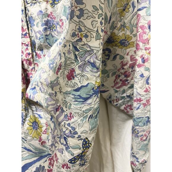 Project Alabama 6P Dainty Floral Silk Blend Fit Flare Dress Southern Cottagecore - Picture 14 of 14